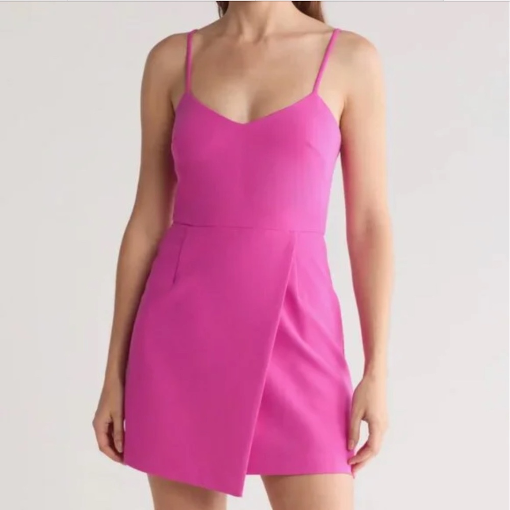 FRENCH CONNECTION: WHISPER V NECK ENVELOPE SKIRT DRESS (NWT)